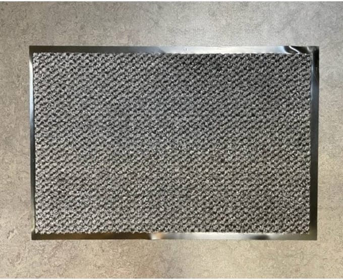 Benson Deurmat - anti slip - kunststof - antraciet - 60 x 40 cm - voor binnen - schoonloopmat