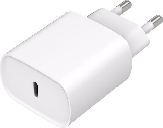 Cazy 20W USB-C Oplader - Universele Snellader - Power Delivery - geschikt voor iPhone & Samsung - Compacte USB-C Adapter - Wit