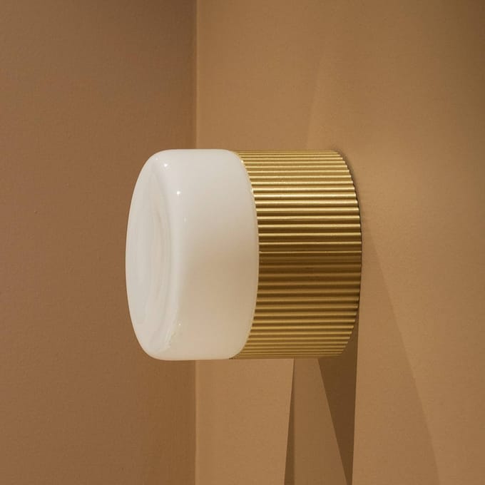 Globen Lighting badkamer wandlamp Hubble 12 messing, Ø 12 cm