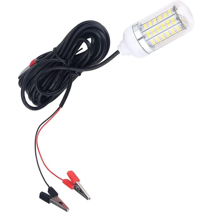 12V Buiten LED Onderwater Nachtvislamp (Geel) black