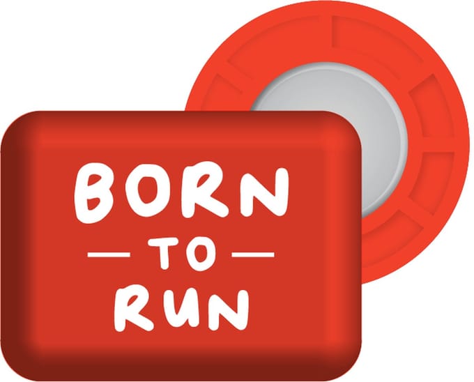 Bibbits hardloopmagneten | Born To Run Red
