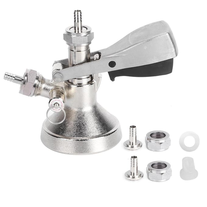 RVS G Type Fustkoppeling Bierdispenser Connector Dispenseerapparatuur voor Bierfust white