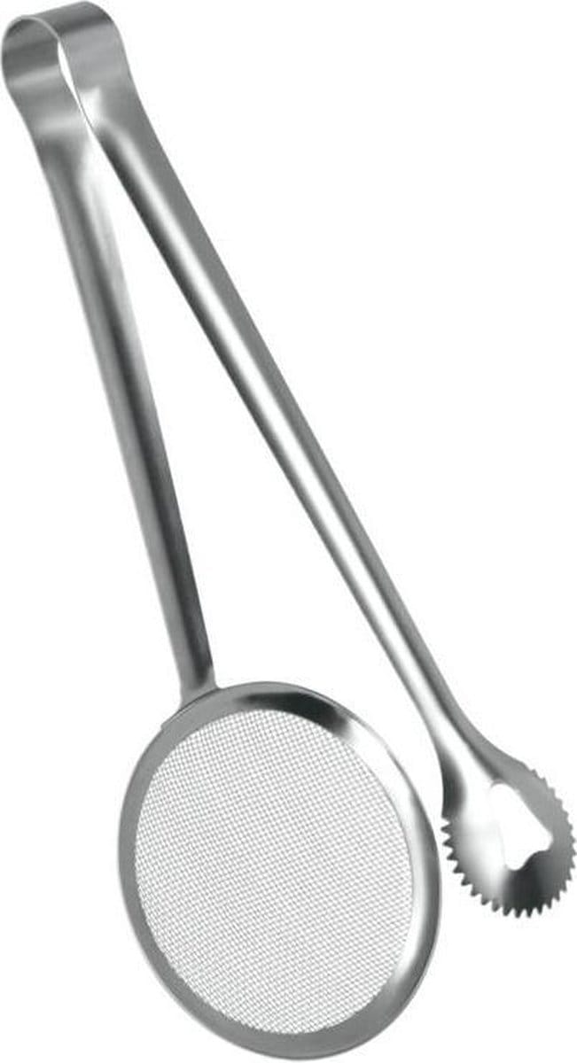 Metaltex - Tang voor frituur - RVS - 28cm - brede greep