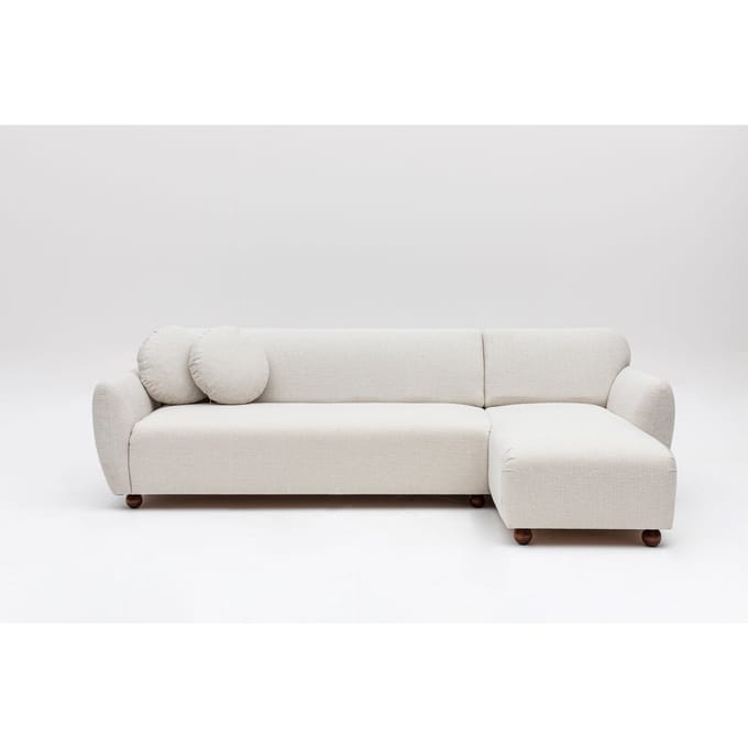 Hoekbank Eddy rechts bouclé | Atelier Del Sofa