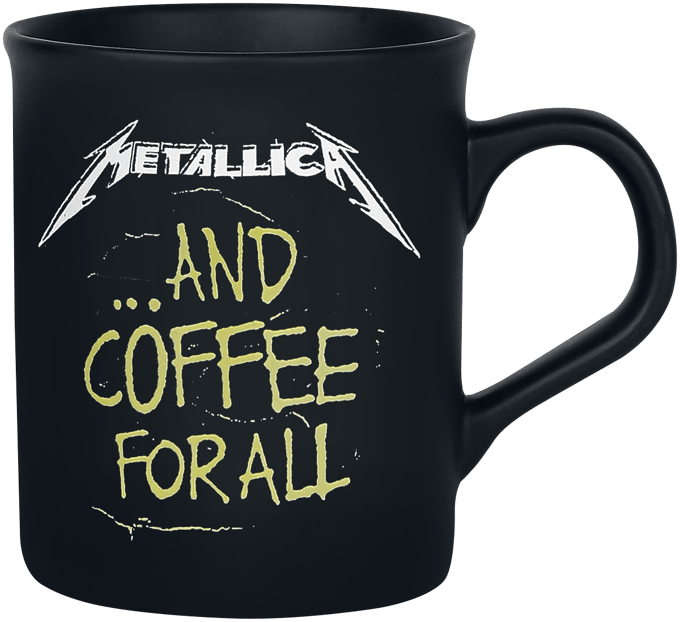 Metallica ... And Coffee For All Unisex Kop - matzwart - Standard