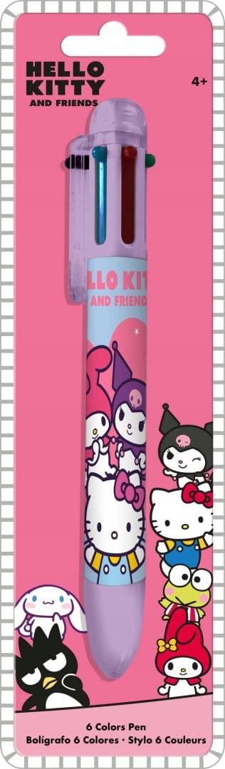 Kid91400 Stylo 6 couleurs hello kitty et amis