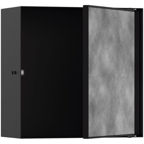 Hansgrohe XtraStoris Rock wall niche installation box with tileable door 30 x 14 x 30 cm 56091670