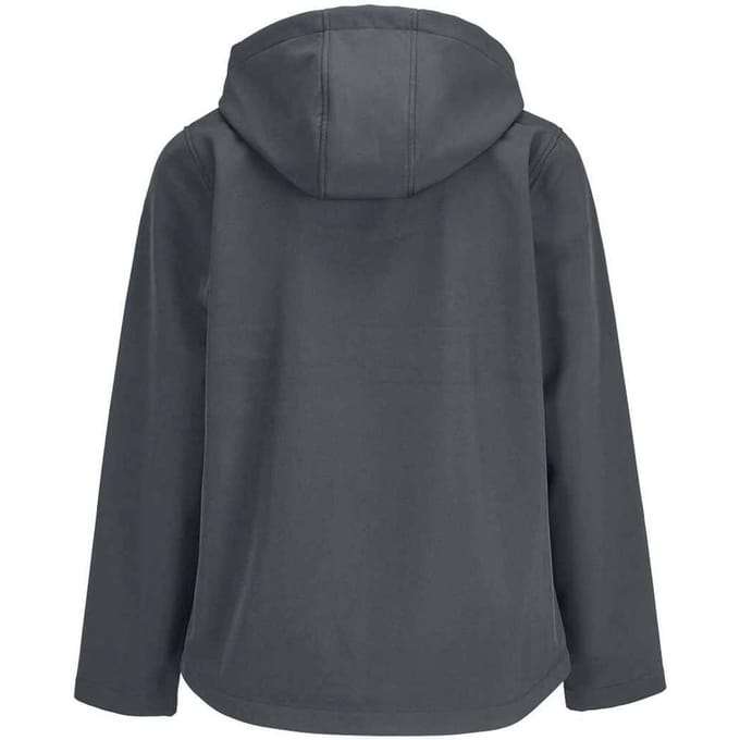 SOLS Dames Race Hooded Soft Shell Jacket (Charcoal)