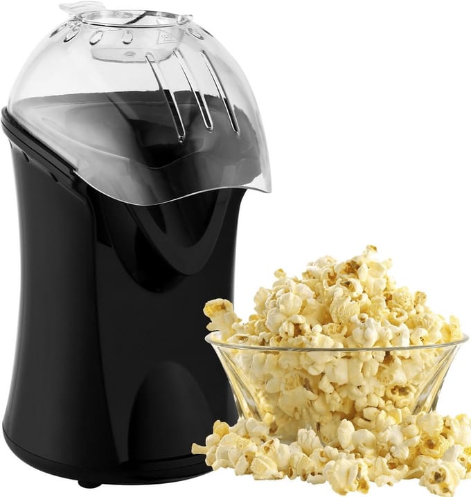 Popcornmachine met maatbeker en afneembaar deksel, 1200 W