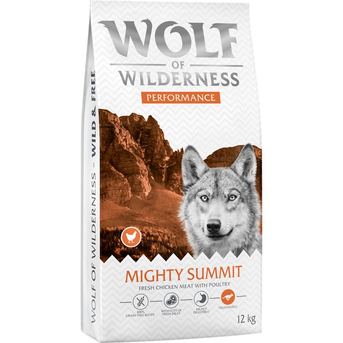 Wolf of Wilderness "Explore The Mighty Summit" Performance - graanvrij - 12 kg: Nieuw Recept