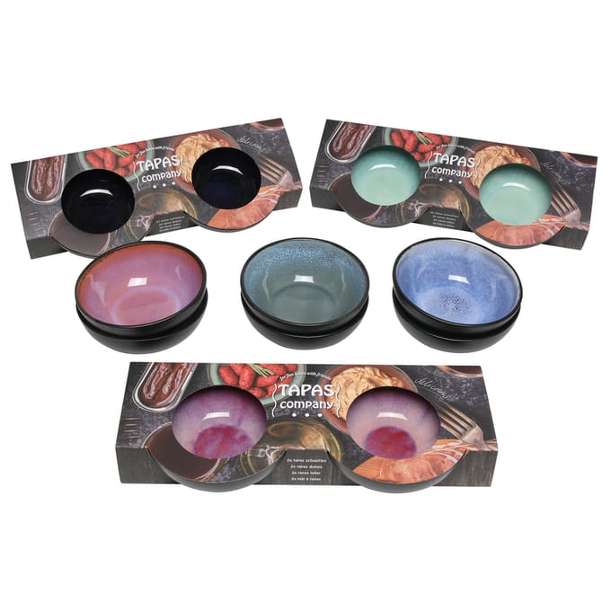 Schaaltje | S/2 | 12X4Cm | Reactive | Glaze | 2 Stuks