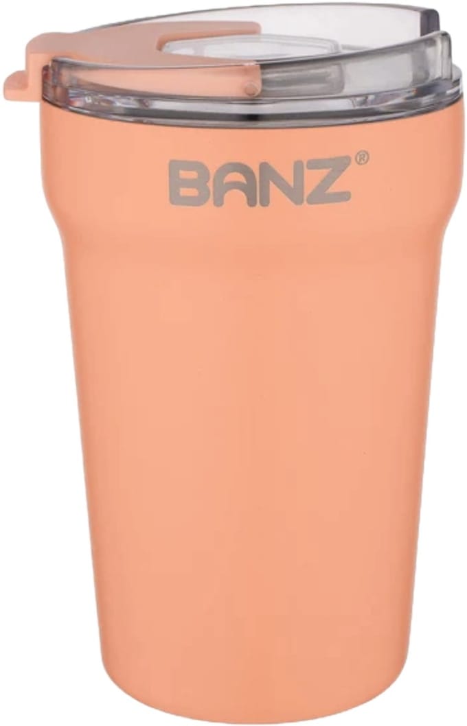Banz Thermisch Geïsoleerde Stainless Steel Travel Cup Apricot