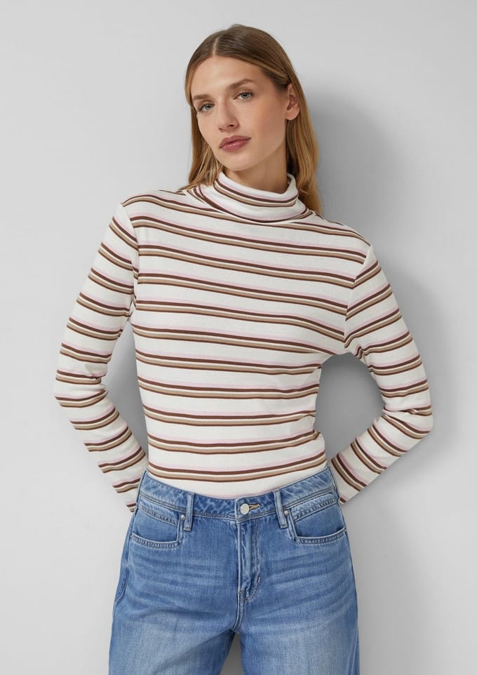 Slim fit coltrui van puur katoen