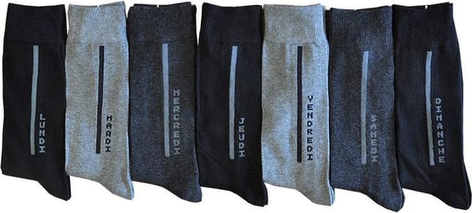 Intersocks heren kousen days - Multipack 7 paar - Maat 39/42