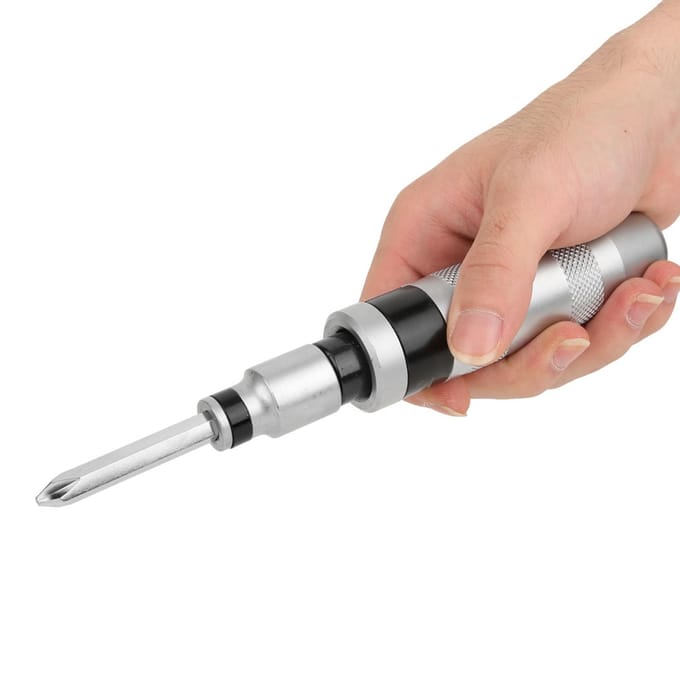 13-delige set multifunctionele slagschroevendraaier kruiskop M5 M6 M8 schroevendraaierbitset gray
