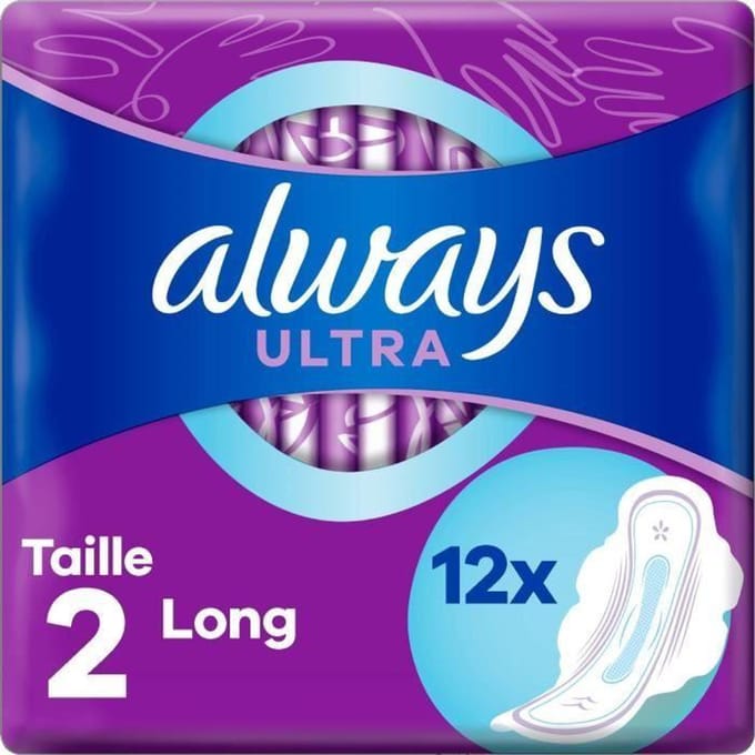 Serviettes Always Ultra Long 12 pièces