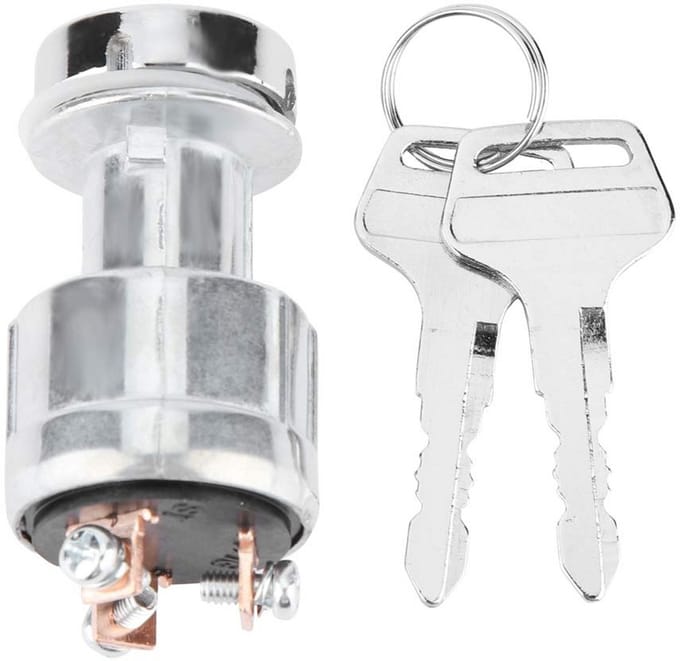 Universele Contactslot Starter met 2 Sleutels voor 12V/24V Auto, Motor, Boot