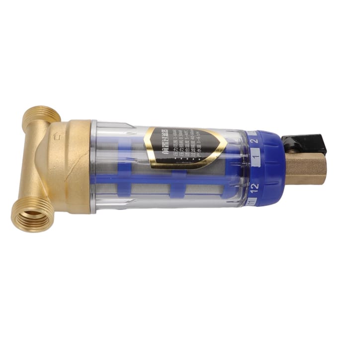 Hele Huis Spin Down Sediment Waterfilter Verfijnde Koperen Kop Spin Down Sediment Voorfilter white