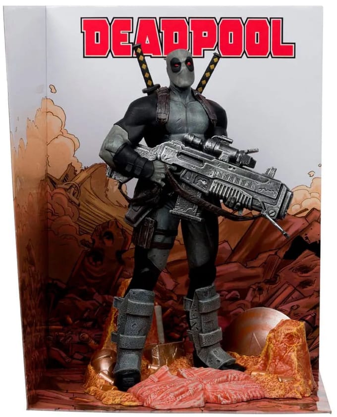 McFarlane Toys Marvel Collection PVC Statue 1/6 Deadpool (Deadpool #1)(Grey Suit Chase) 27 cm Beeld