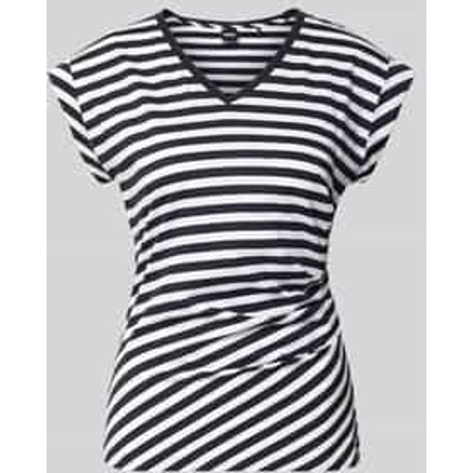 Slim fit T-shirt van 100% katoen model 'EVKA'