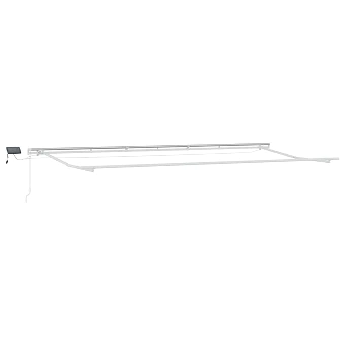 vidaXL - Zonnescherm - Frame - Wit - 600 - × - 300 - cm - Aluminium
