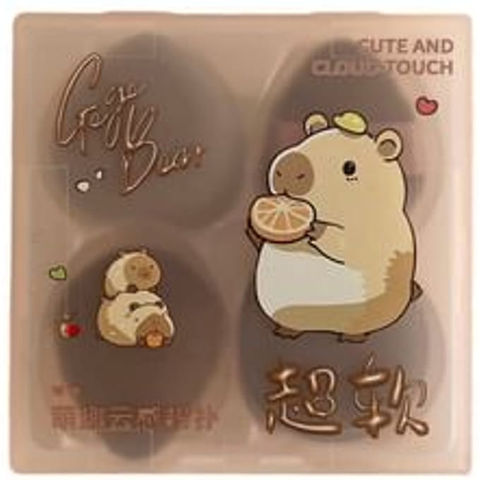 Gege Bear - BUY 3 GET 40% OFF - Cute and Cloud-Touch Powder Puff - 3 Types #01 Kapibala