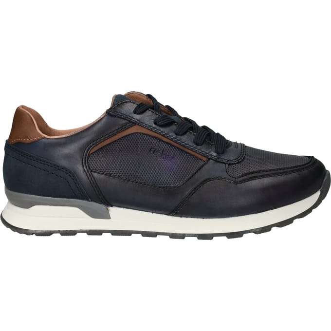 Rieker Sneakers blauw Leer - Maat 40