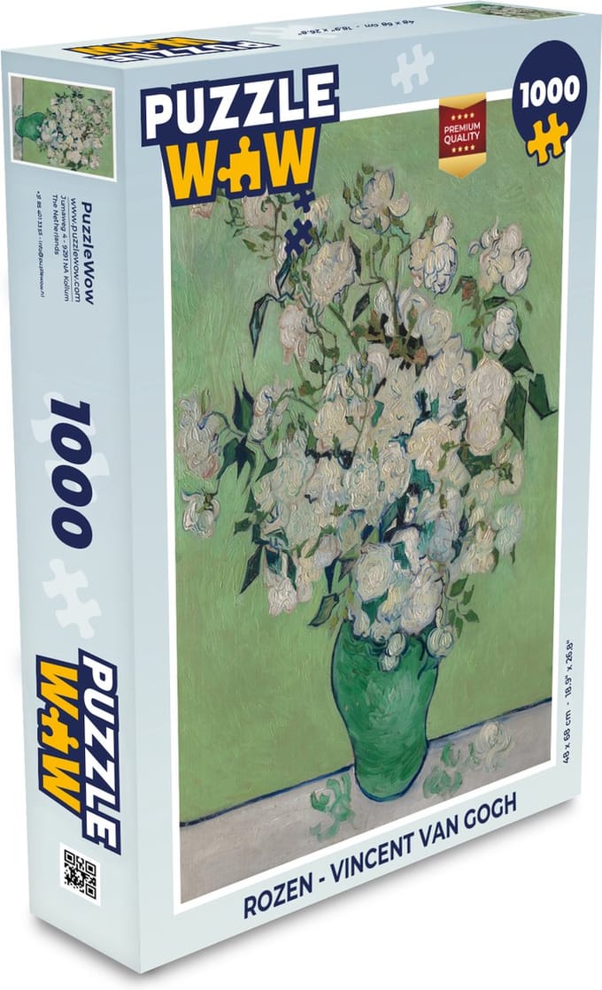 Puzzel Rozen - Vincent van Gogh - Legpuzzel - Puzzel 1000 stukjes volwassenen