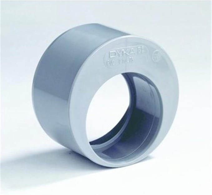 Dyka Verloopring excentrisch PVC 50 x 32mm