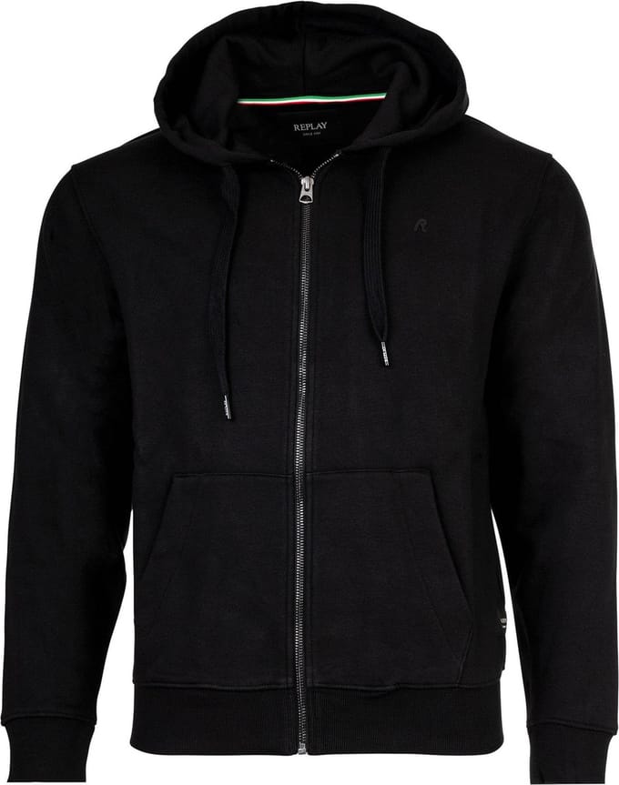 Replay Heren Sweatshirt regular fit Zwart XL Volwassenen