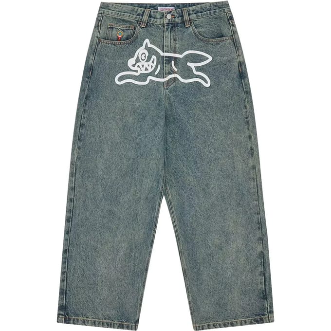 Jeans Icecream Running Dog Triple Scoop