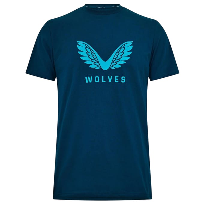 Castore Wolves-T-shirt voor heren (Baai Groen)