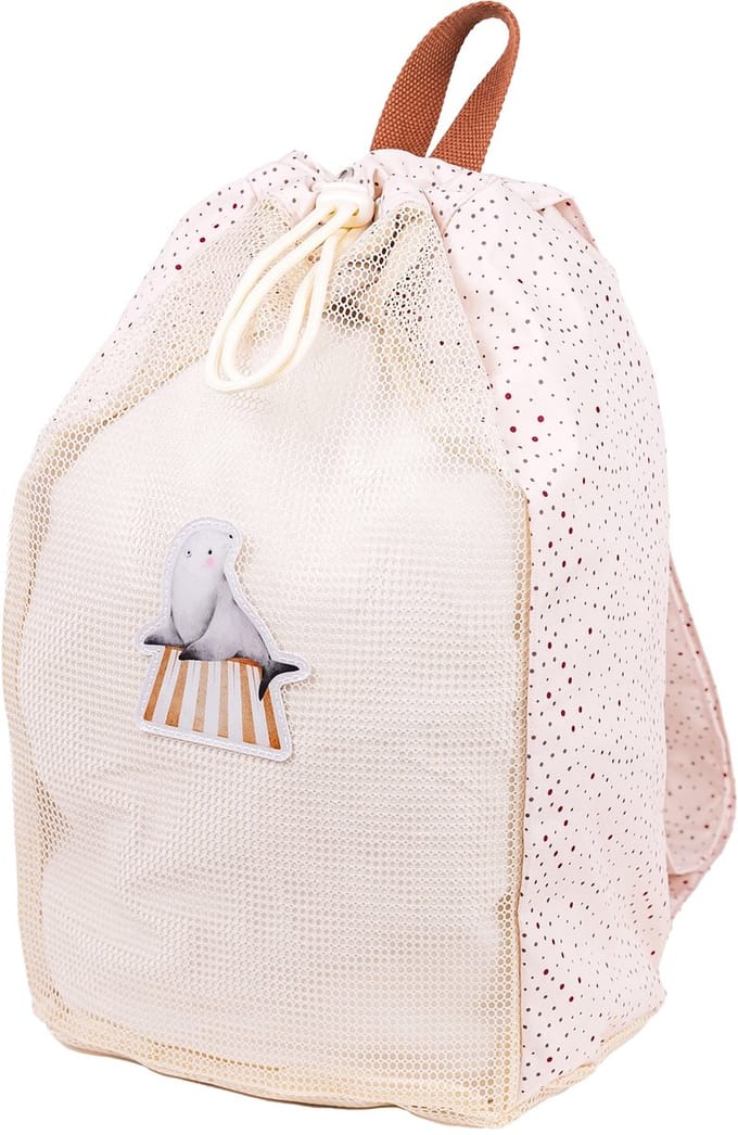 Mrs Ertha Beach Net Rugzak/Strandrugzak - 38x33x24cm - Unique Dots