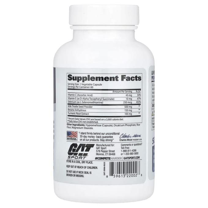 GAT, Leverreiniging, 60 plantaardige capsules