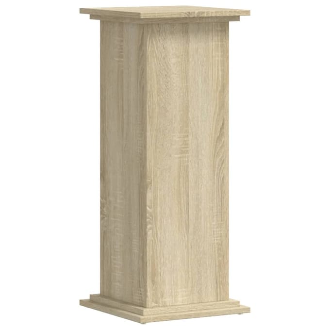 vidaXL - Plantenstandaard - 33x33x80 - cm - bewerkt - hout - sonoma - eikenkleurig