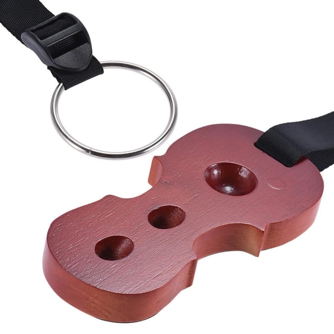 Pique de violoncelle en bois dur Antidérapant Butée Support Repose Ancre Protecteur Coussinet Forme de violoncelle Couleur Bois de rose blanc