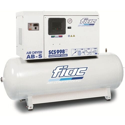Fiac stille compressor SCS 500lt - AB998 10 PK 500 liter, met koeldroger