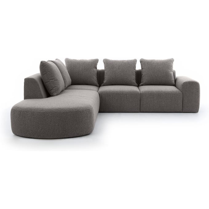 Hoekbank Arrezzo Big links bouclé | NADUVI Collection