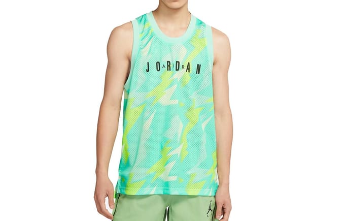 Jordan Basketbalshirt Heren Groen L