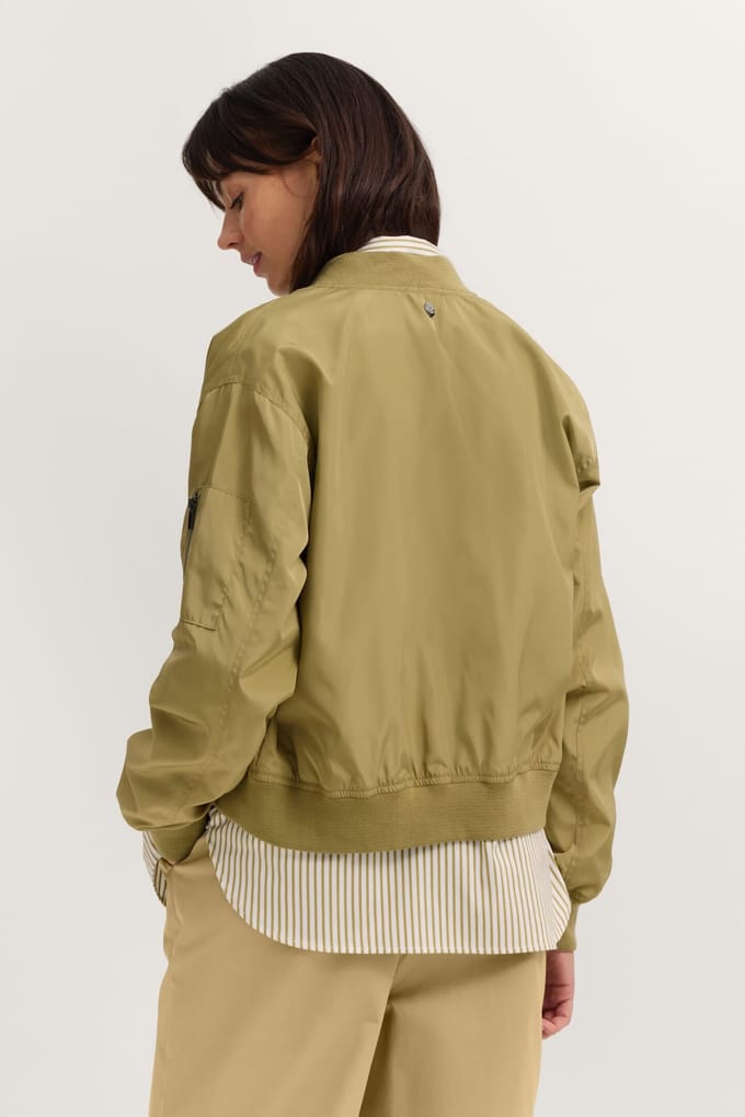 Bugatti Damen Blouson van licht glanzende buitenstof