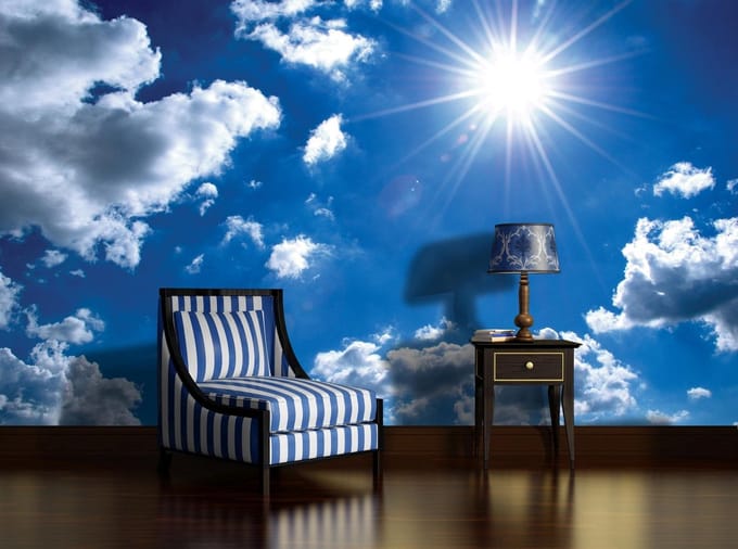 Poster | Blauw | 104 x 70,5 cm