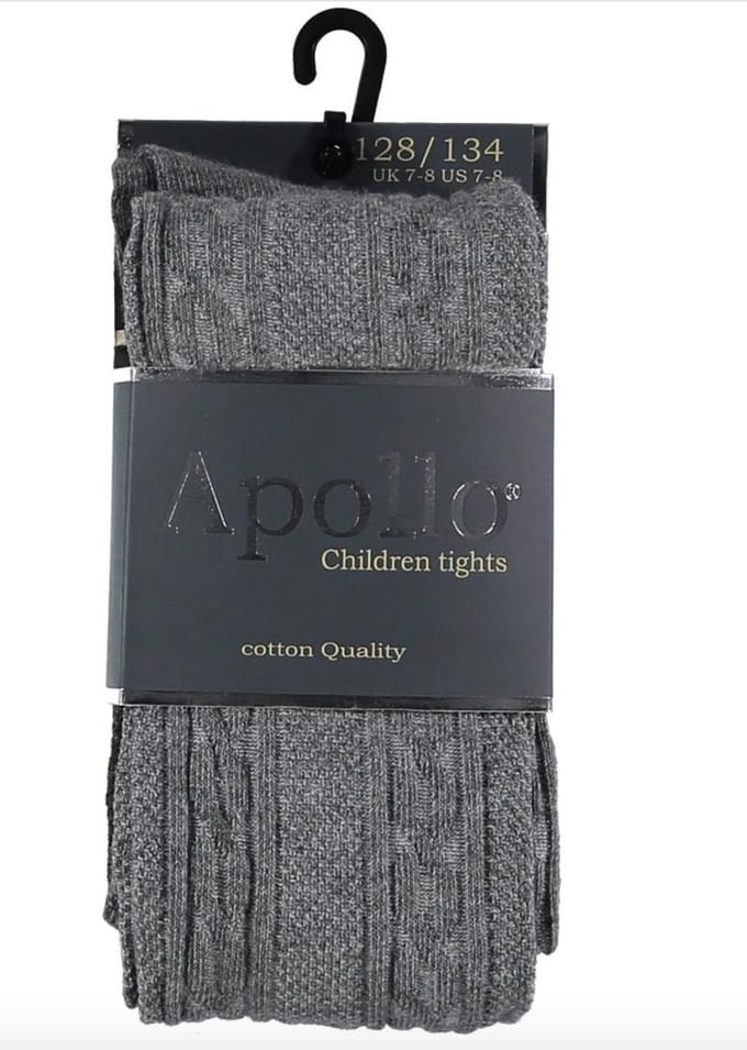 Apollo maillot cable grijs maat 140/146