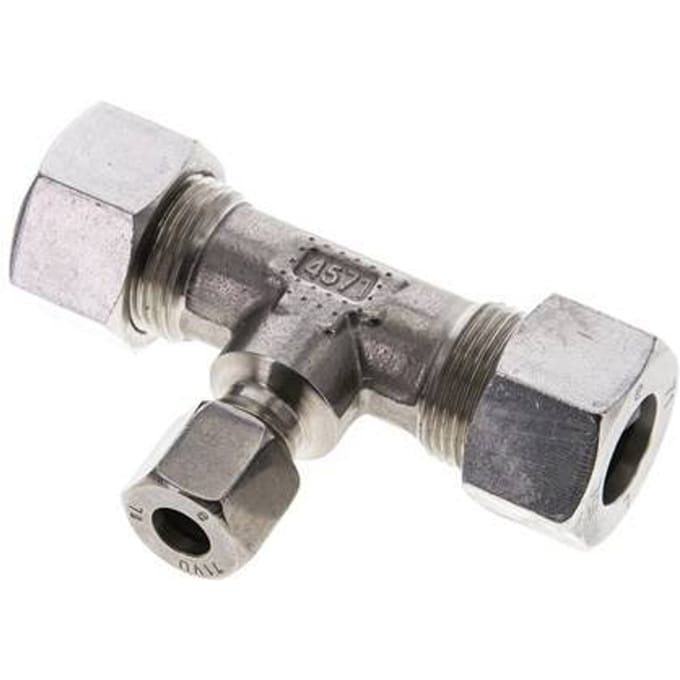 8L & 15L RVS T-stuk Snijringkoppeling 315bar ISO 8434-1