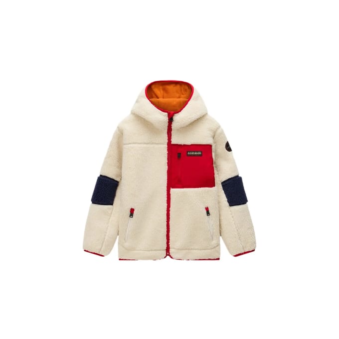 Kinderjack met rits en capuchon Napapijri Yupik