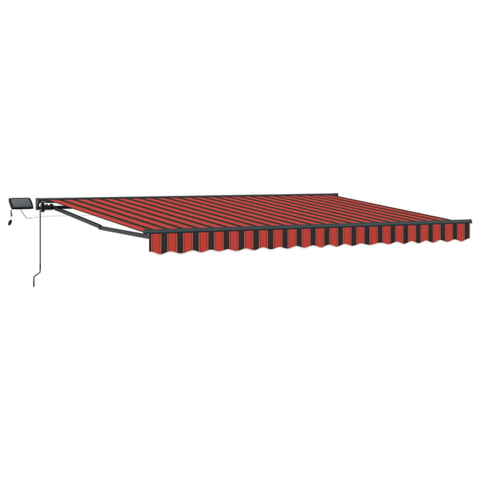 vidaXL - Handbediende - luifel - met - LED's - 4,5 - × - 3,5 - m