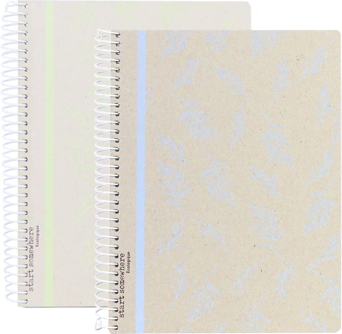 Ancor spiraalblok - ECOLOGIQUE - formaat A4 - met ruit 5mm - 2 stuks