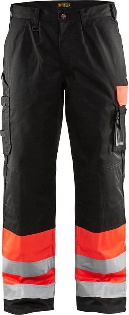 Blaklader Werkbroek High Vis 1584-1860 - High Vis Rood/Zwart - D100