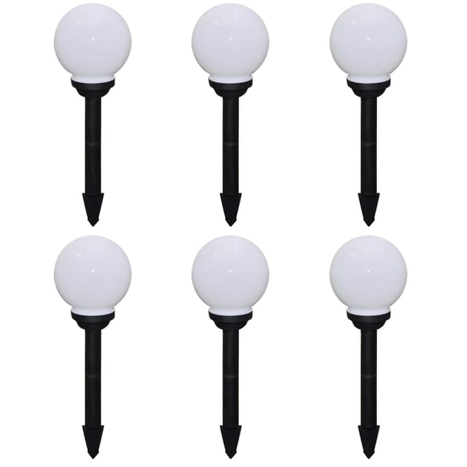 vidaXL Tuinpadlampen 6 st met grondpin LED 20 cm