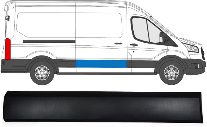 Sierlijst schuifdeur voor Ford Transit 2014- / Rechts