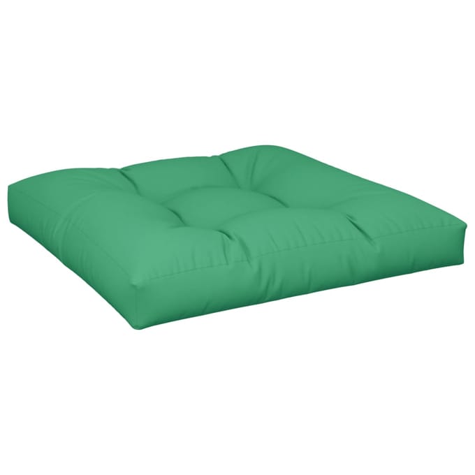 vidaXL - Palletkussen - 70x70x12 - cm - stof - groen